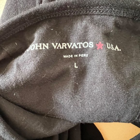 EUC John Varvatos I love Rock N Roll Tee Men's Large Black Cotton - Picture 6 of 9